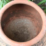 Old and big terracotta jar