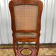 Set de 6 chaises Louis XV merisier et cannage
