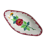 Ravier décor colmar in earthenware of sarreguemines 1900