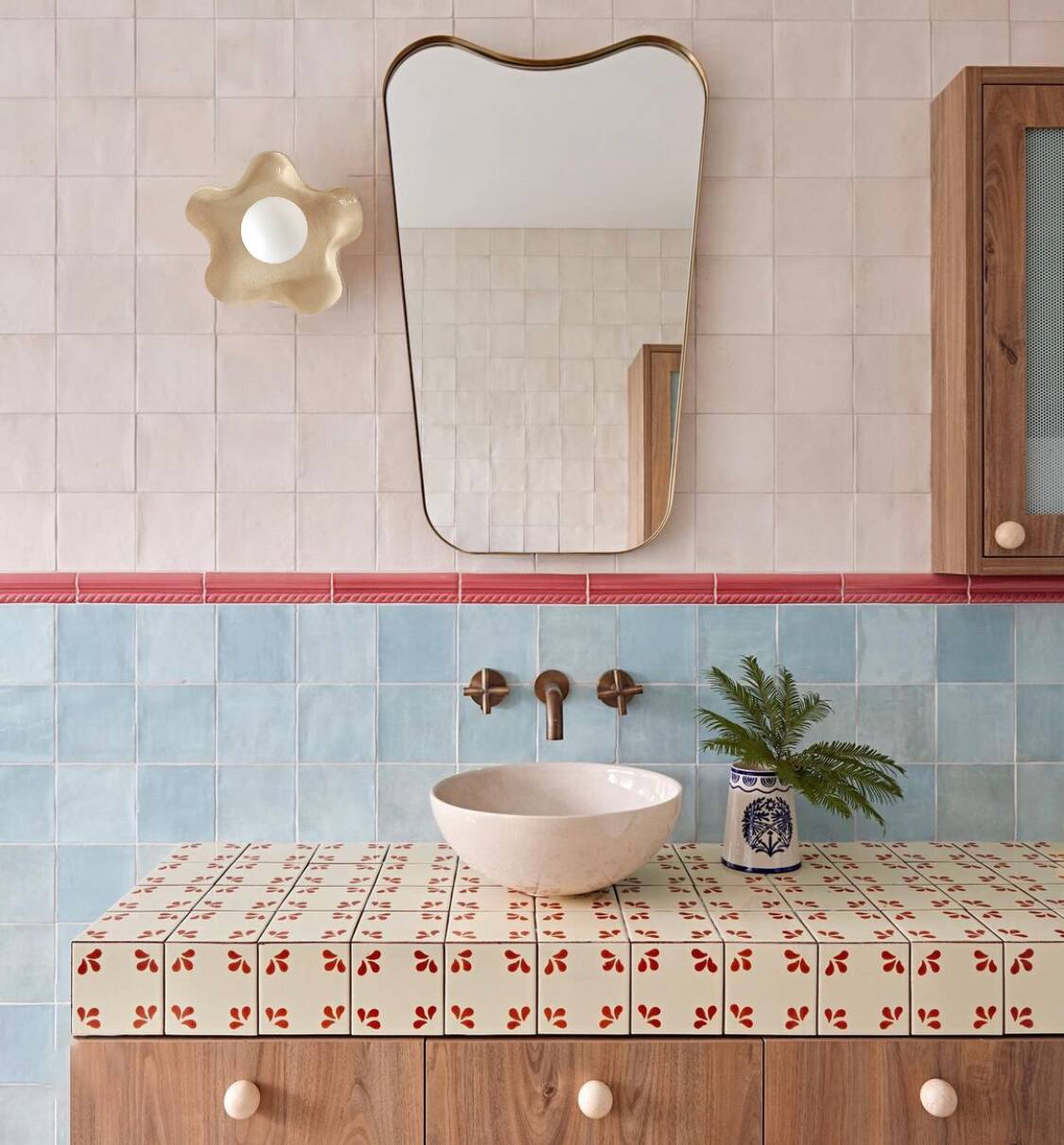 Applique murale en céramique Jelly - Carré Coco - Sable