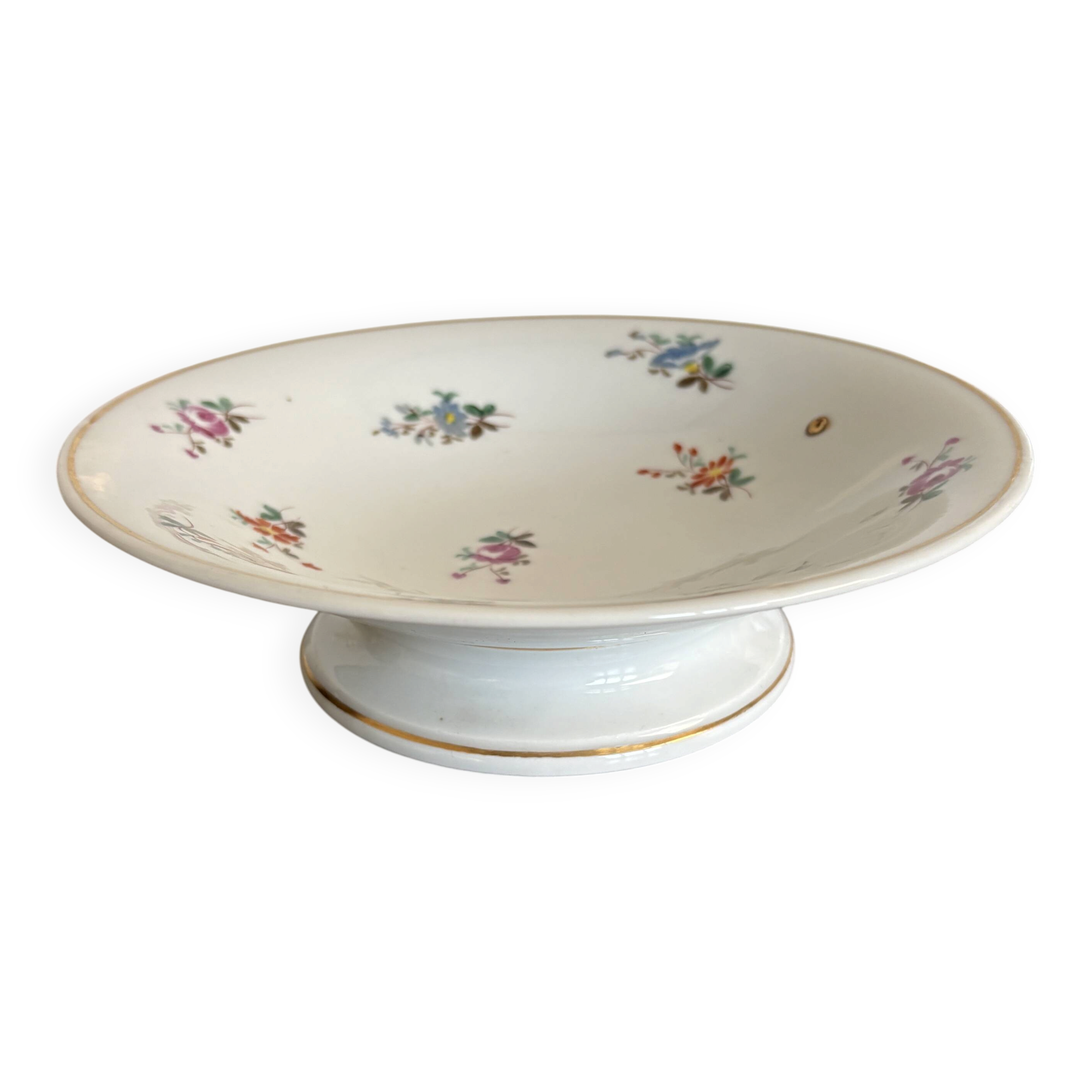 Low compote in Paris porcelain