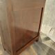 bureau enfant, ado, bois massif et cuir rouge