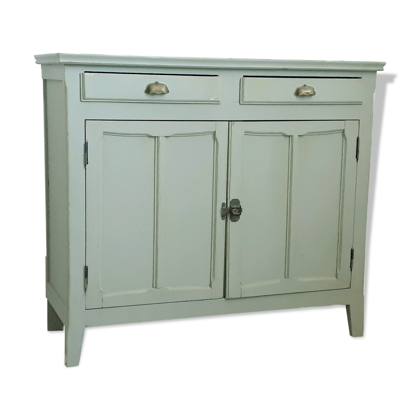 Buffet 2 doors green powder