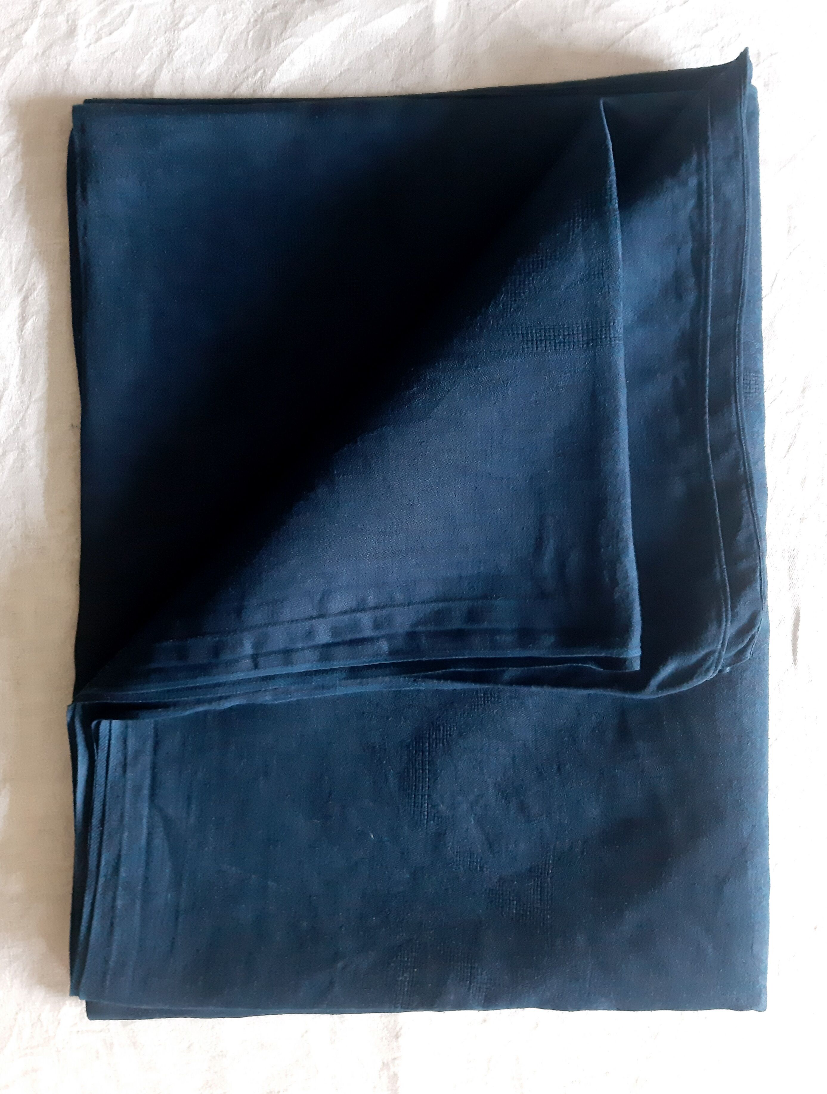 Old linen tablecloth