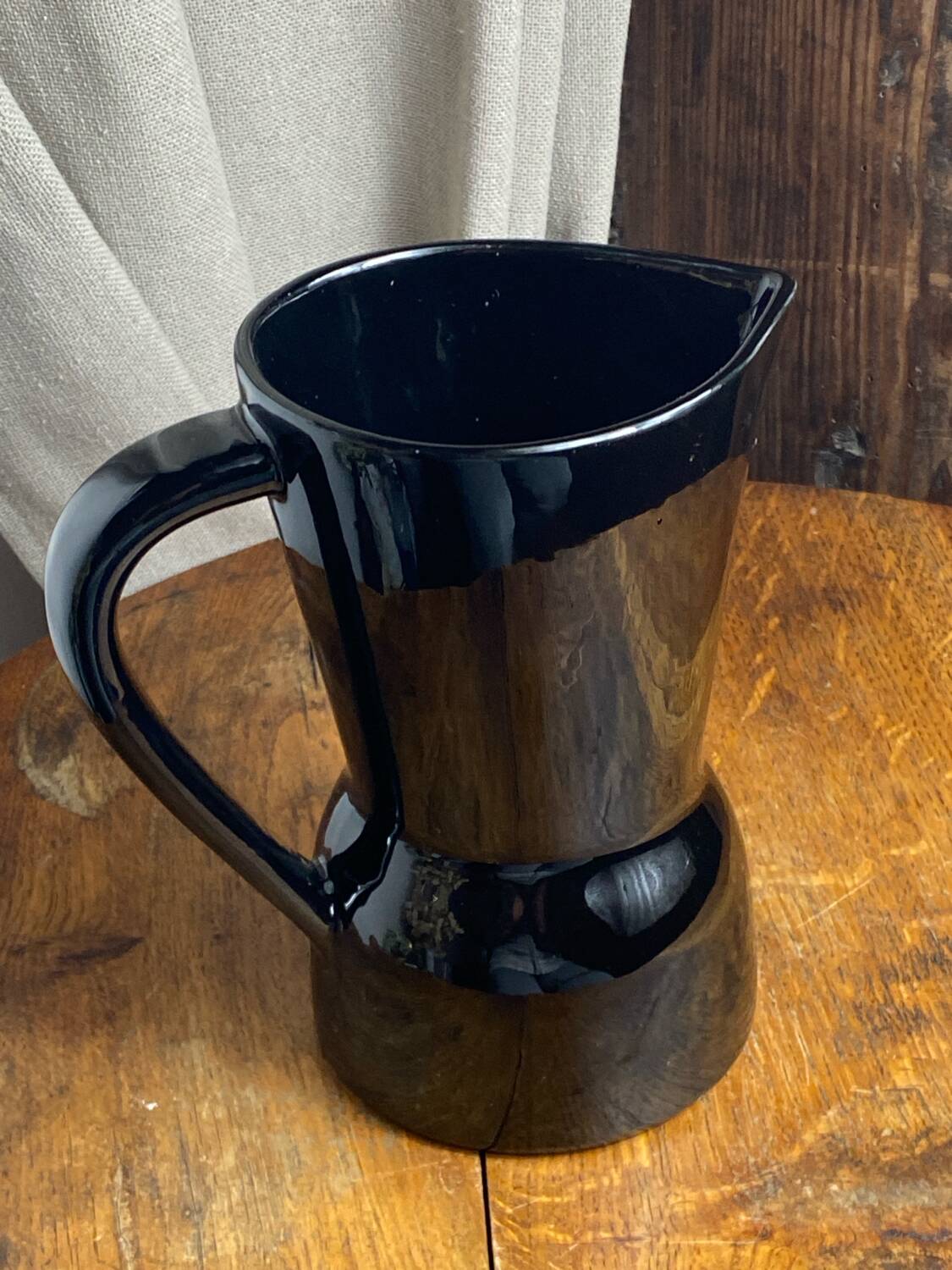 Saint Clément black ceramic pitcher