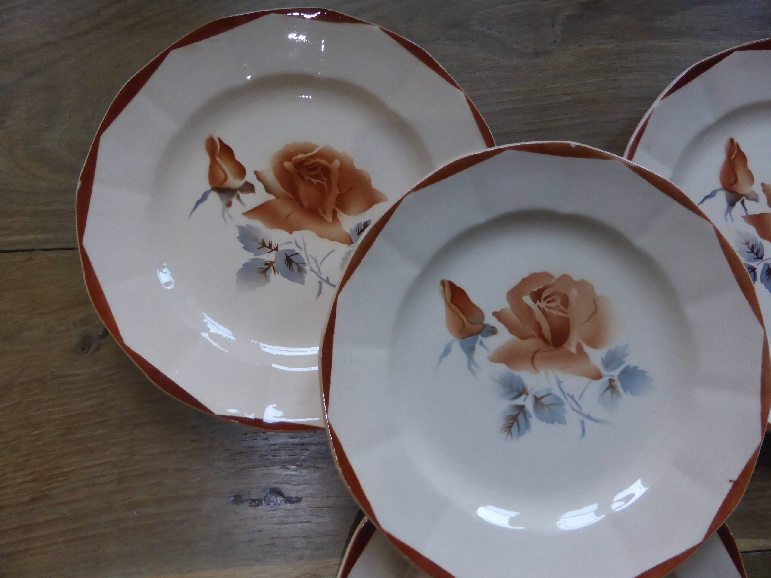 4 dessert plates from Digoin Sarreguemines 200892