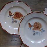4 dessert plates from Digoin Sarreguemines 200892