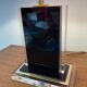 Belgo Chrom lamp in brass and lucite 70s