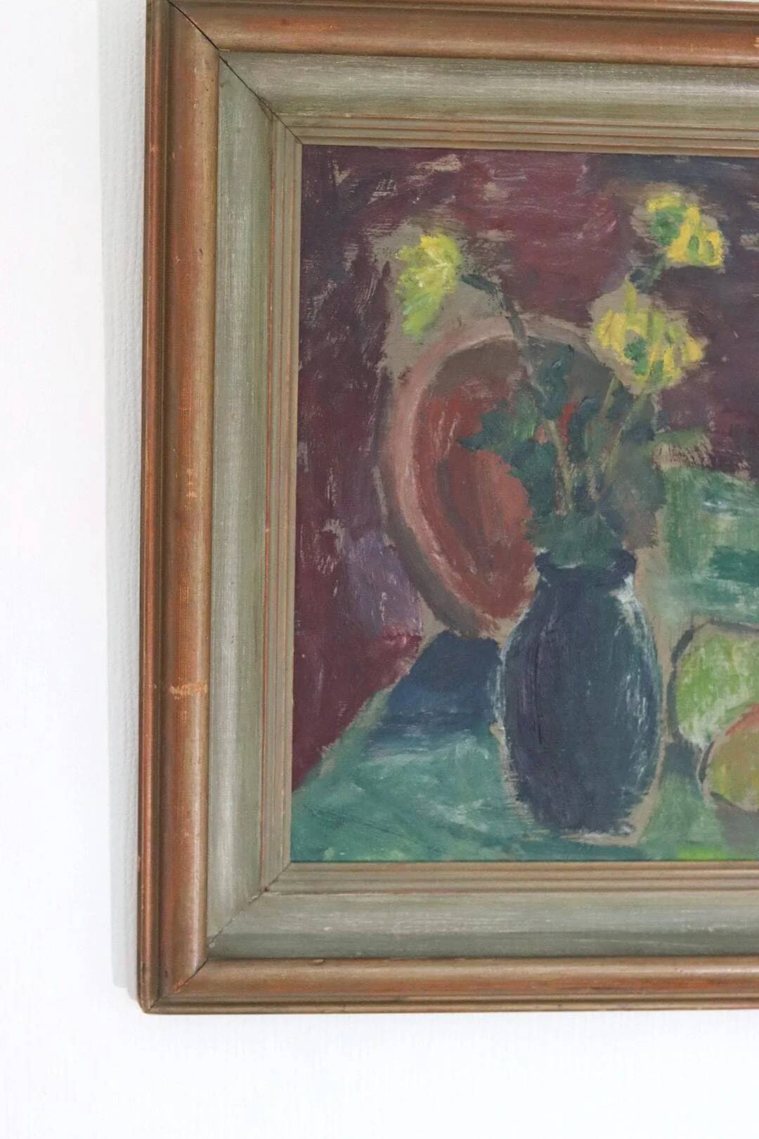 Nature morte : Vases et fruits par T.S.