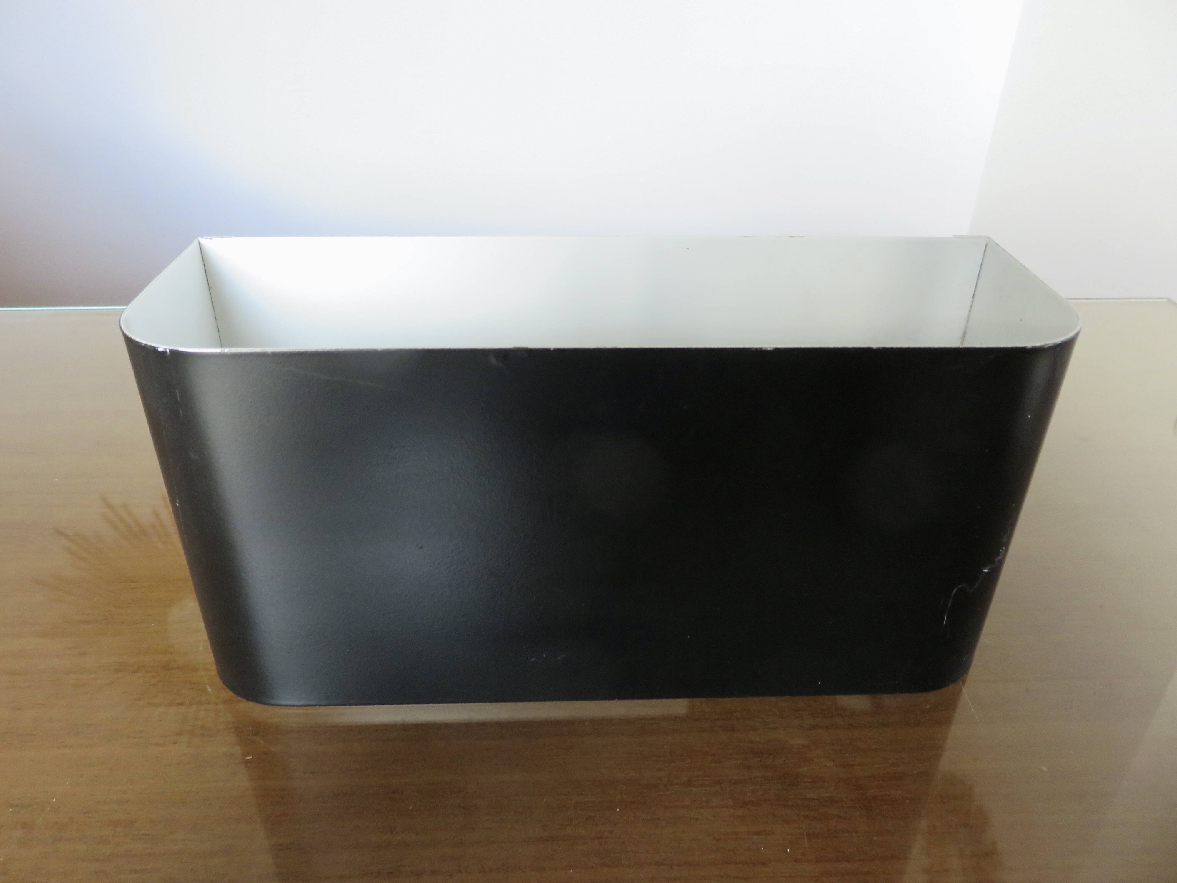 "SCE" strip wall light in black lacquered metal from the 80s