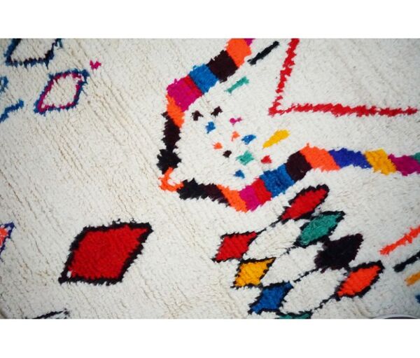 Tapis berbère coloré fait main 254 x 145 cm