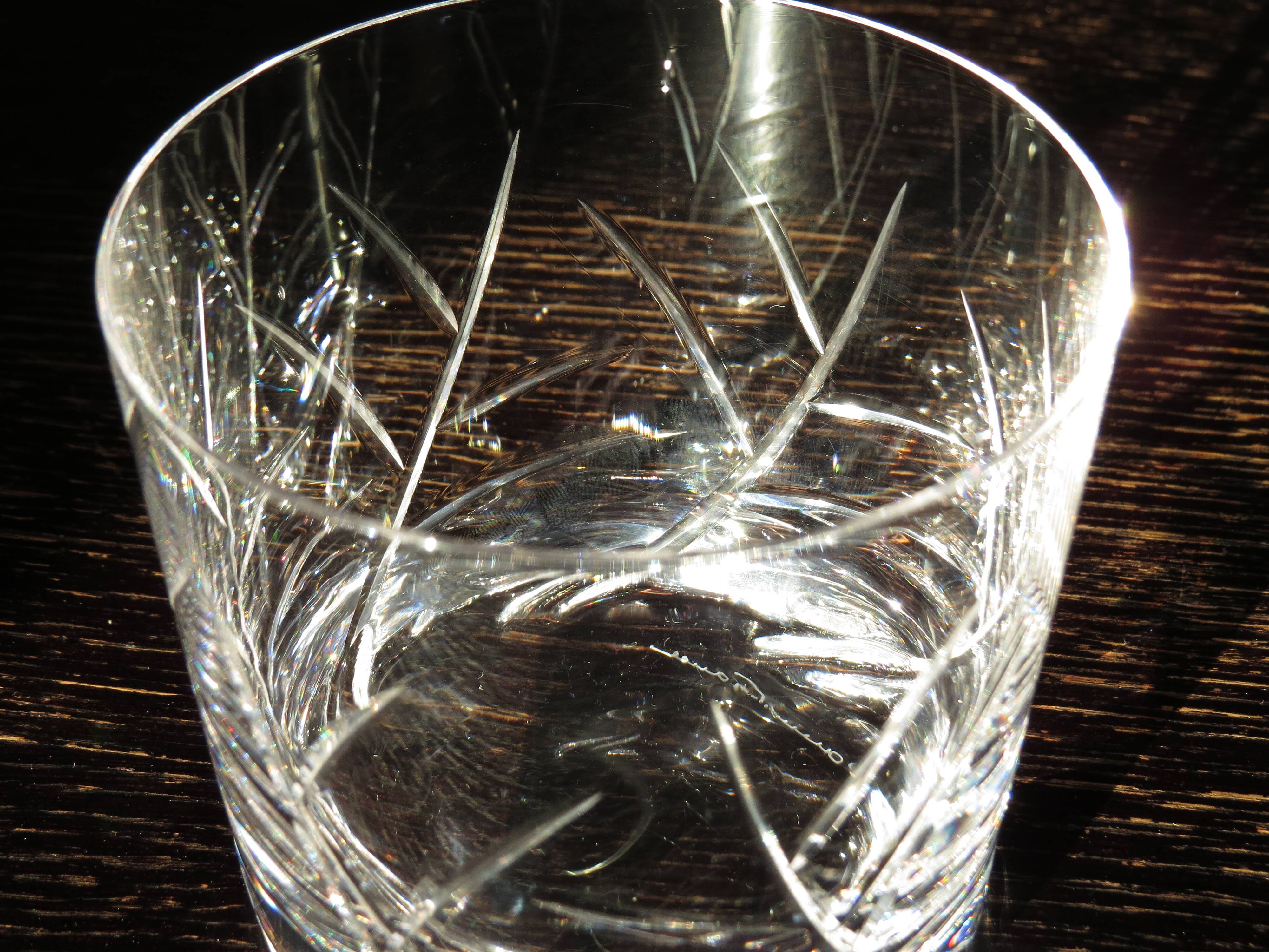 Daum crystal whiskey glasses