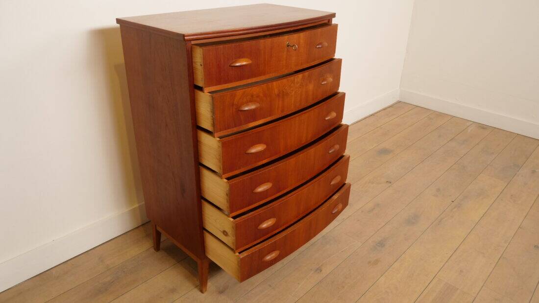Vintage Danish chest of drawers | Teak | 6 drawers | 104 cm