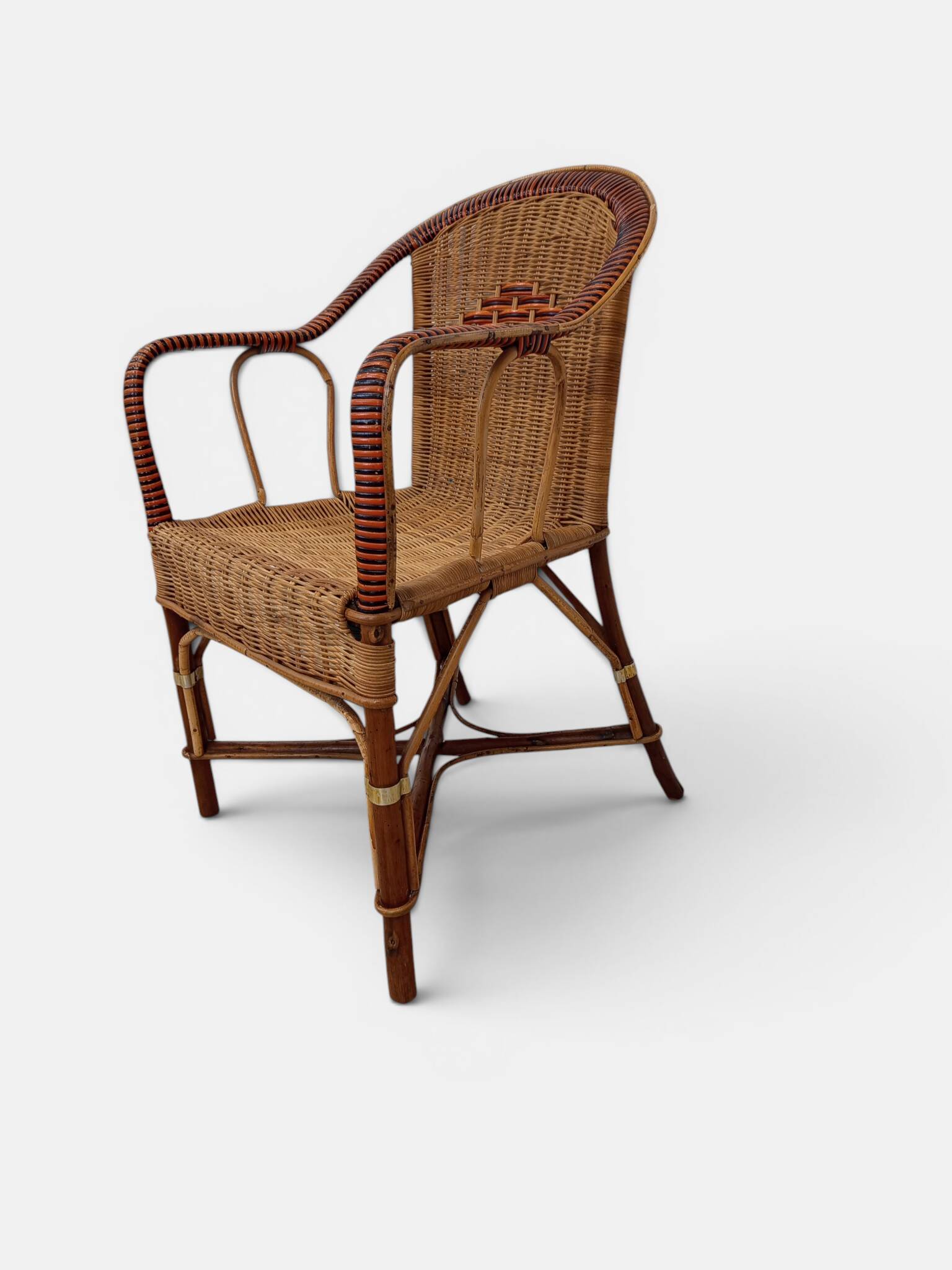 Vintage rattan armchair