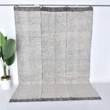 Tapis vintage moderne blanc et noir 7x10 206x297 cm