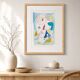 Original abstract painting – poetic composition – 24 x 34 cm