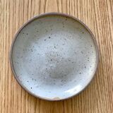 Assiette forme calot grès pyrité 21 cm vide poche bougie art de la table artisanal vintage rétro
