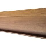 Extra long floating sideboard / wall shelf in teak 210 cm, Denmark 1960s