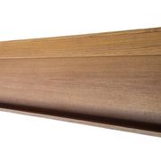 Extra long floating sideboard / wall shelf in teak 210 cm, Denmark 1960s