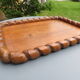 Solid wood tray from the 1940s-50s.