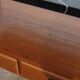 Vintage Scandinavian console in teak and marble 1960