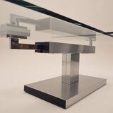 A '90s Coffetable - Glass and Stainless Steal