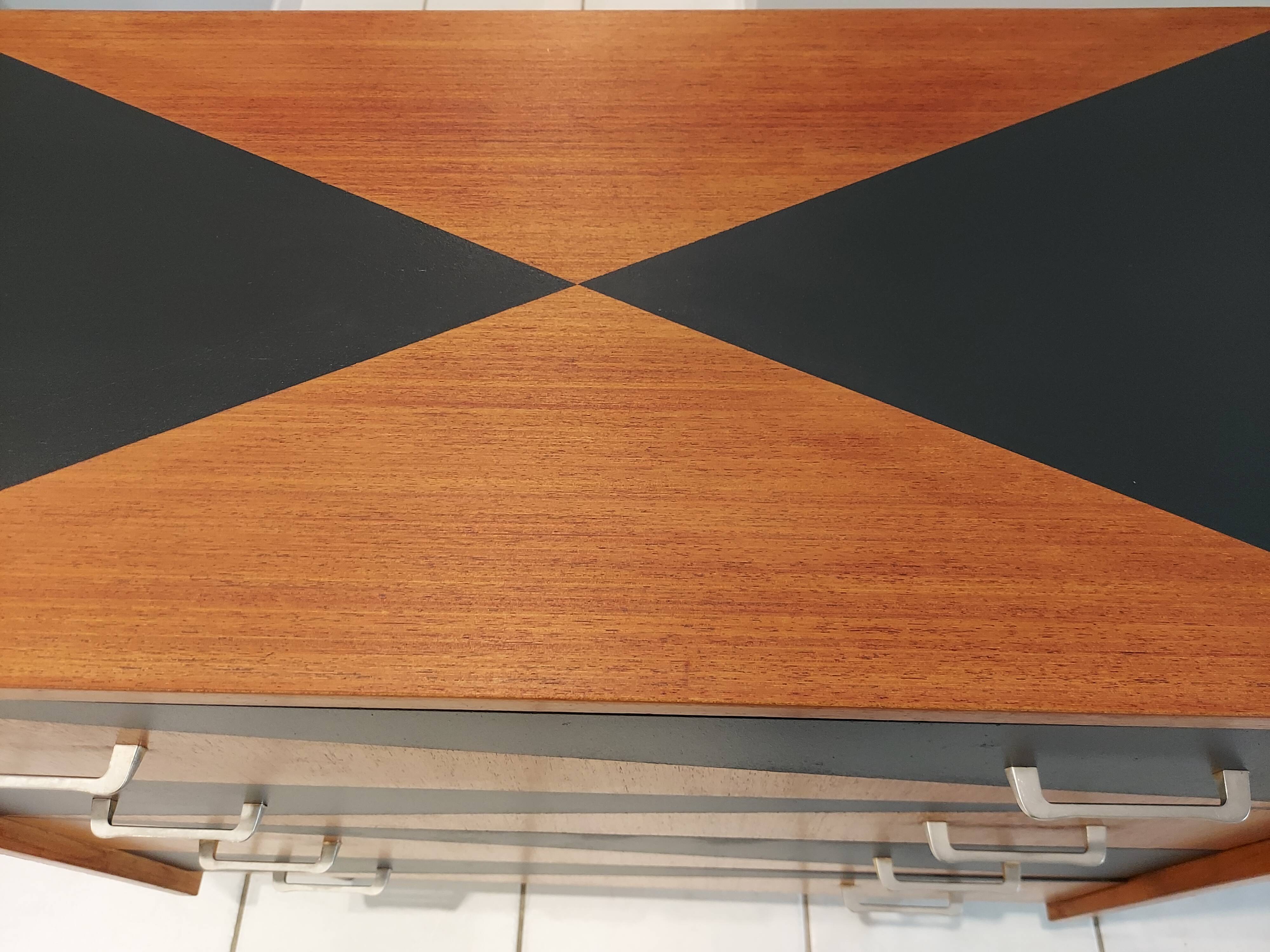 Vintage Scandinavian teak chest of drawers 1960s