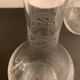 Pair of ancient decanters made of Baccarat crystal, Greek friezes