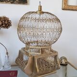 Large golden bird cage