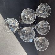 6 verres à vin Baccarat service Molière