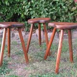 Tabouret bas de berger set de 3