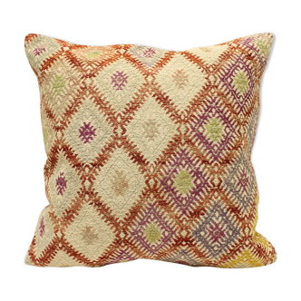 60x60 cm kilim cushion,vintage cushion cover