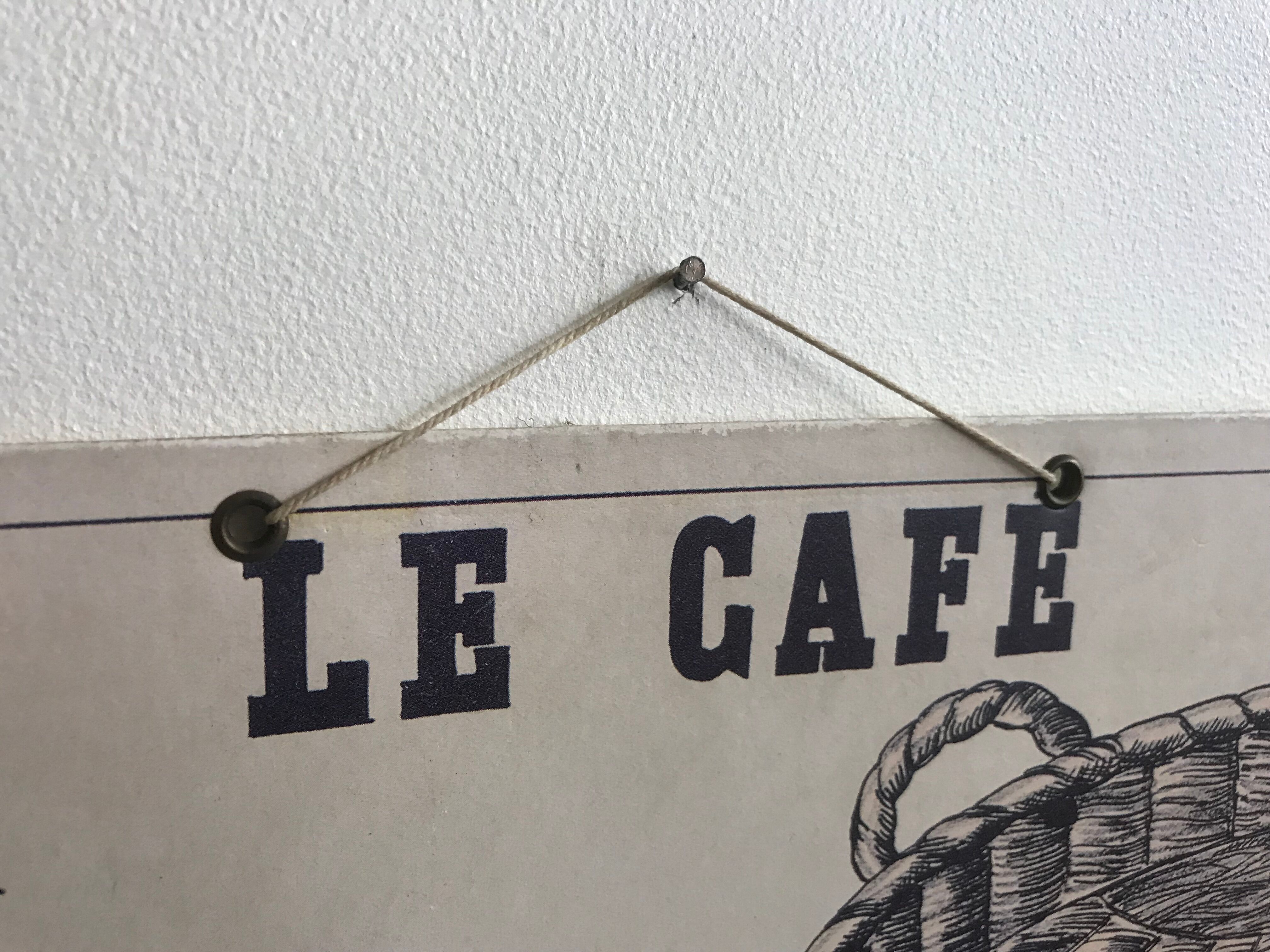 Cardboard poster "coffee"