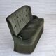 1970s, Danish 3-seater sofa, furniture velour, beech wood legs.