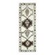 1970s Vintage Turkish Hand-Knotted Wool Cotton White Runner Rug  115x342