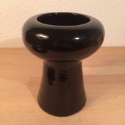 Vase moderniste céramique noir
