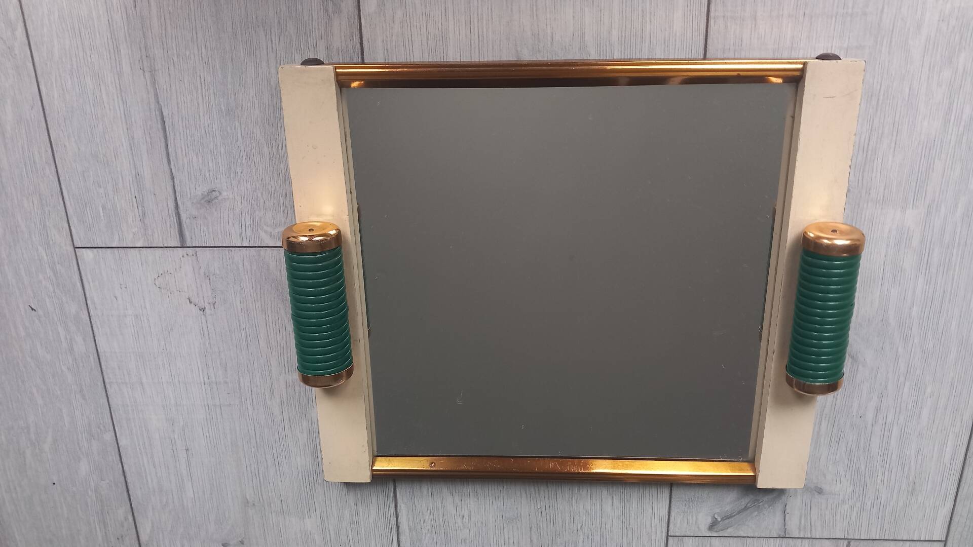 Art Deco service mirror plateau from the 1930s.