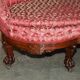 Victorian mahogany carved librarian's canapé with lions.