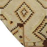 Turkish Anatolian Handmade Vintage Area Rug 246 cm x 147 cm