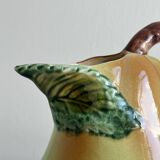 Pear-shaped ceramic slip pitcher