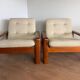 Pair of Scandinavian armchairs – 1970 - Attributed to EMC Mobel Denmark
