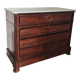 Antique Louis-Philippe style commode with Carrara marble top.