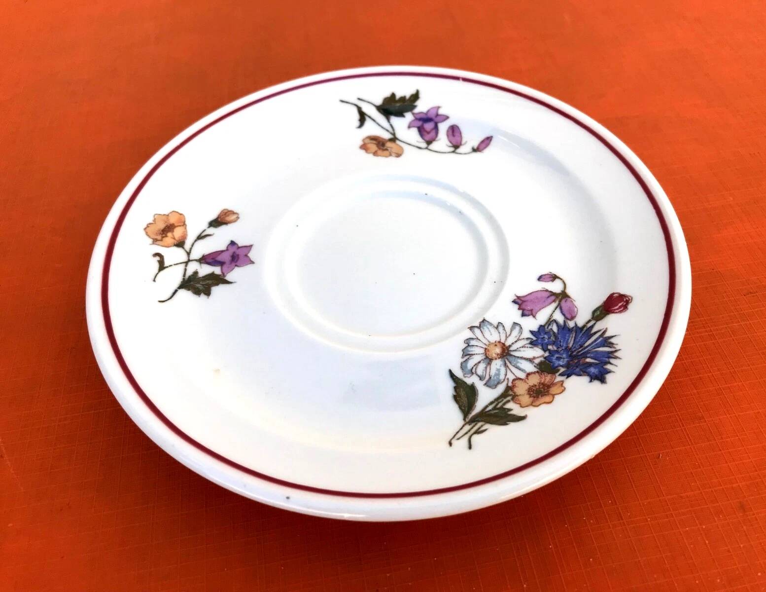 Pyroblan Porcelain Coffee Cup / Saucer Sarreguemines France