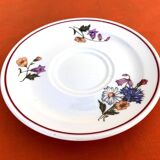 Pyroblan Porcelain Coffee Cup / Saucer Sarreguemines France