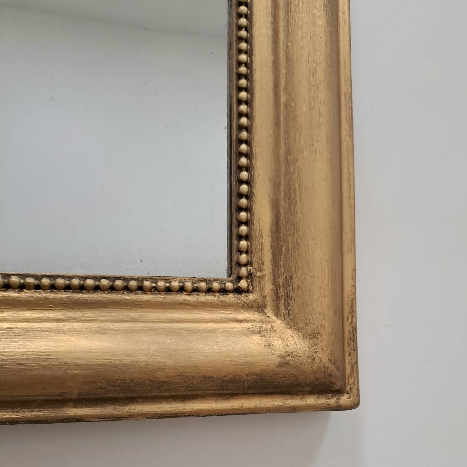 Large Louis Philippe mercury mirror 129 x 72 cm antique gold