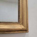 Grand miroir mercure Louis Philippe 129 x 72 cm doré ancien