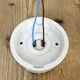 Vintage White Porcelain Ceiling Light, 1970s