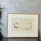 Signed painting sketch The Hille of Home by Muford Carter, wood frame