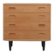 Ash chest of drawers, Danish design, 1970s, manufacturer: Hundevad & Co