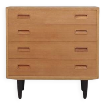 Commode en frêne, design danois, années 1970, fabricant : Hundevad & Co